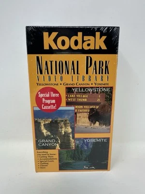 KODAK National Park Video Yellowstone Grand Canyon Yosemite VHS 1996 NEW SEALED - Image 1 of 4