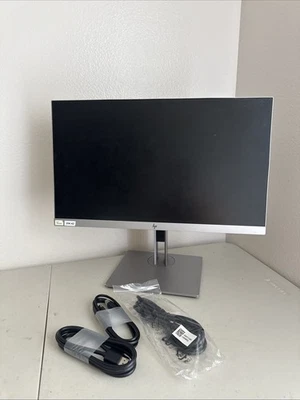 HP EliteDisplay E223 21.5" FHD 1080p IPS Computer Monitor w/ Stand *with Cords*. - Image 1 of 4