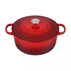 Le Creuset Signature Gusseisen 7,25 Quart runder Dutch Oven - Cerise - Bild 1 von 5