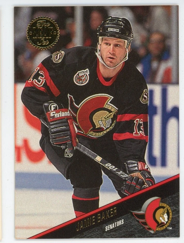 1993-94 Leaf Senators Hockey Card #134 Jamie Baker - Image 1 of 2