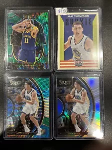 Klay Thompson 4 Card Lot Warriors Mavs Rookie Parallel Silver Prizm - Picture 1 of 5