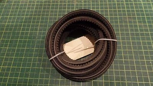 GOODYEAR 3VX450 HY-T WEDGE ACCESSORY BELT ASSEMBLY, HUSQVARNA 167385, N.O.S - Picture 1 of 6