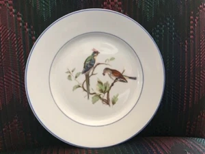 VA Vista Alegre Portugal Porzellan Vogel Vögel Salatteller blauer Rand Vintage - Bild 1 von 12