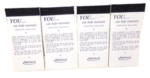 4 ALMOHADILLAS DE ESCRITURA DE NOTAS VINTAGE AMERITECH FORRADAS SIN USAR PUBLICIDAD TELEFÓNICA - Imagen 1 de 3