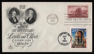 #1063 3c Lewis & Clark, Art Craft-Dual Cancel FDC **ANY 5=FREE SHIPPING** - Picture 1 of 2