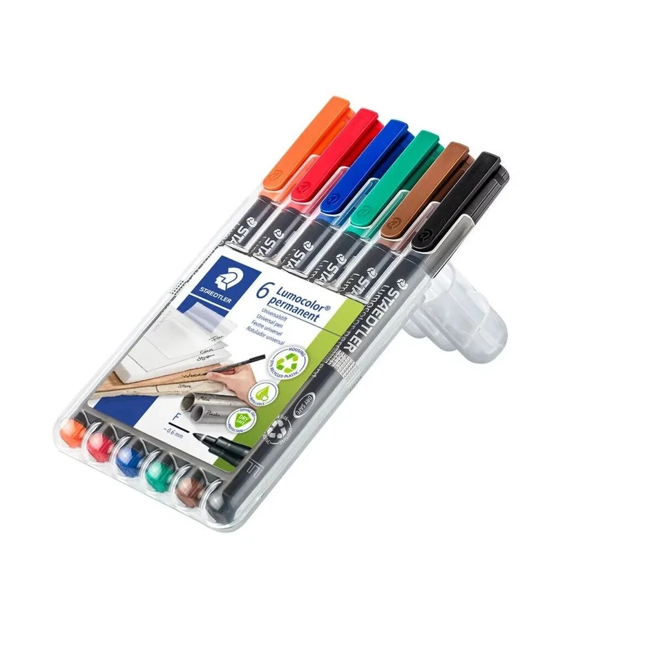 STAEDTLER® Lumocolor® permanent pen 318 Universalstift F, Box mit 6 Stiften in - Bild 1 von 1