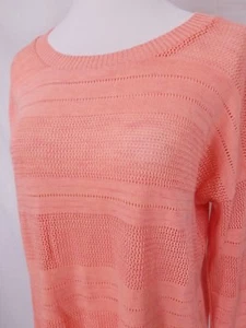 Cárdigan Forever 21 mediano abierto tejido superior coral L/S cuello redondo nuevo con etiquetas a1P - Imagen 1 de 8