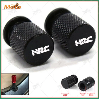 Cubierta universal de tapa de válvula de neumático de rueda CNC para accesorios Honda HRC Foto 1 de 2