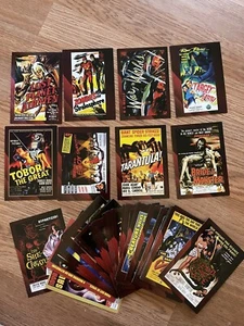 FILMPLAKATE: 2007 Breygent Oversized Trading Card Lot Ephemera Mixed Horror - Bild 1 von 2