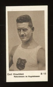 1933 Bravour Bilder Sport #B13 Emil Hirschfeld EX/MT - Picture 1 of 2