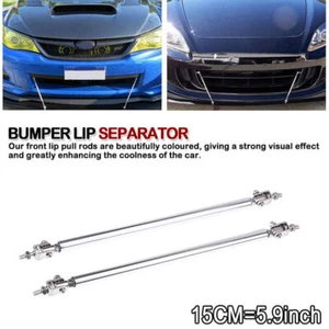 Front Bumper Lip Splitter Strut Rod Tie Support Bar Adjustable For Dodge Charger - Picture 1 of 8