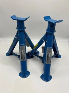 Silverline Folding Axle Stand Set 2pce 2 Tonne 676260, Blue Brand New - Picture 1 of 2