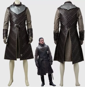 Juego de Tronos Temporada 7 Jon Nieve Disfraz Cosplay Traje Conjunto - Imagen 1 de 16