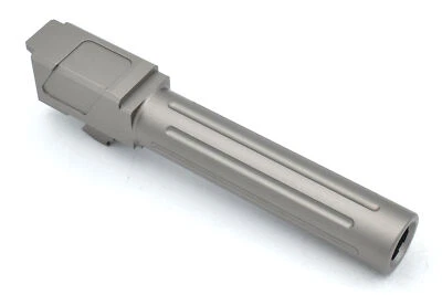 HOOPER GUN WORKS HGW Titan Fluted Pocketed Barrel for Glock 23 40SW Stock Length Stainless Steel