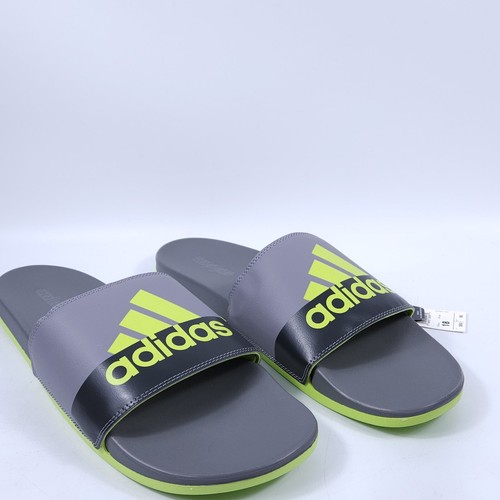 Adidas Adilette Comfort Slides Uomo Grigio Verde GV9715 Uomo Taglia 18