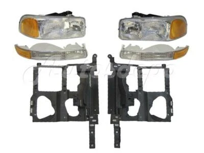 For 03-07 GMC SIERRA HEADER MOUNTING PANEL HEADLIGHT SIGNAL PARK LIGHT 6P - Image 1 of 4