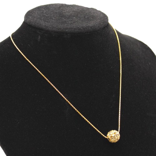 GIVENCHY Collana Strass Ciondolo Accessorio Donna Oro Usato Donnage