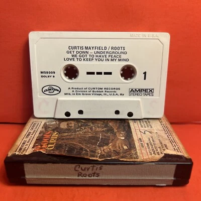 Curtis Mayfield Roots Cassette 1971 First Edition EX🦄 - Image 1 of 4