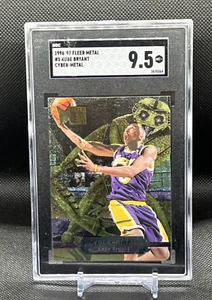 1996-97 Kobe Bryant METAL CYBER-METAL #5 ROOKIE SGC 9,5 COME NUOVO + RC - Foto 1 di 4