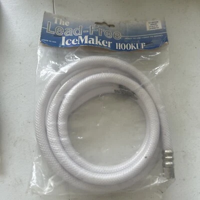 NUEVA línea de conexión para máquina de hielo sin plomo #49599 5' 1/4c x 1/4"c poli trenzado hecha en EE. UU. Foto 1 de 4