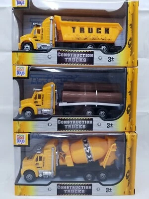 Totally Cool Toys Construction Trucks - Logging - Cement - Dump - NIB - Image 1 of 2