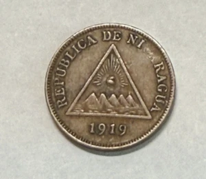 Error Coin 1919 Nicaragua One Centavo Foreign Coin Very Weak C & A In Nicaragua - Picture 1 of 2