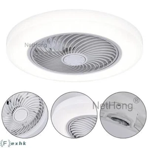 6 Speed Large LED Ceiling Fan with Lighting LED Light Adjustable Wind + Remote - Picture 1 of 10