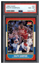 1986 Fleer Basketball Ralph Sampson #97 Rookie RC Card PSA 8