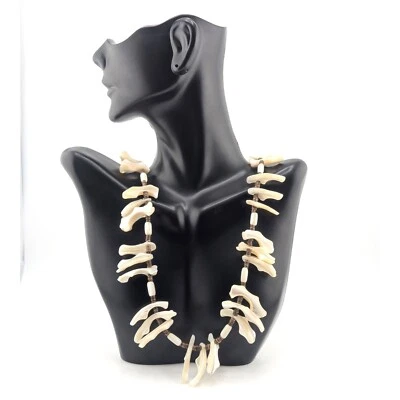 Collar concha nativa americana hecho a mano Santo Domingo Kewa Pueblo por B Coriz Foto 1 de 4