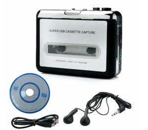 Tragbare Band Super-Kassetten-Sicherungs-MP3-Player-Konverter mit USB-Kabel - Bild 1 von 8