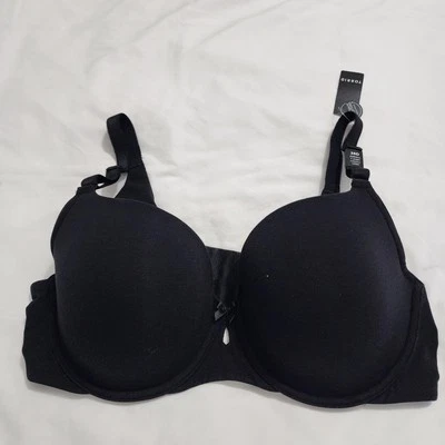 Sujetador Camiseta Torrid Ligeramente Forrado Talla 38D 360° Suavizado Espalda Negro Nuevo con Etiquetas Foto 1 de 4