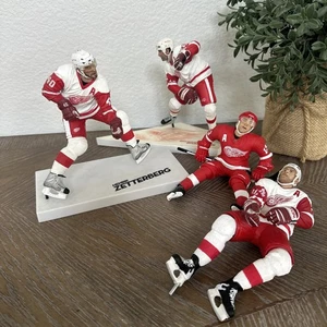 Lote de 4 figuras de acción McFarlane Detroit Red Wings Zetterberg Chelios Shanahan - Imagen 1 de 11