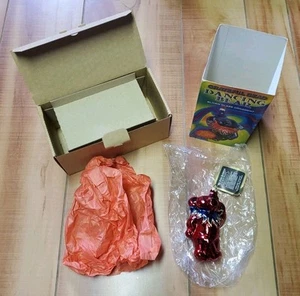 Vintage Grateful Dead Red Dancing Bear Glass Christmas Ornament With Box Poland - Picture 1 of 8