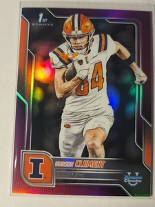 2025 Bowman Chrome U Hudson Clement #73 Bowman 1st Fuchsia Refractor 181/225 - Picture 1 of 2