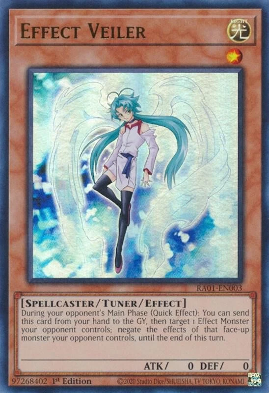 Tarjeta Yu-Gi-Oh - RA01-EN003 - EFECTO VEILER (holo ultra raro) - casi nueva/como nueva Foto 1 de 1