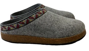 LL Bean Damen grau Wolle Slipper bequem gepolsterter Kragen Slipper Clogs Größe 8 M - Bild 1 von 11