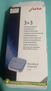 Jura Descaling Tablets 3x3 Pack (9 Total) Genuine 2-in-1 Phosphate-Free - Picture 1 of 2