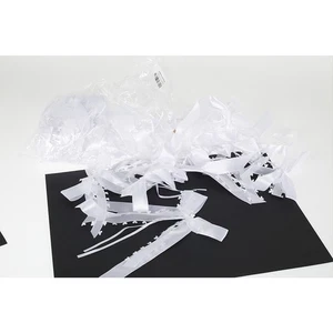 30 Pcs 9.8 x 4.7 inch White Bud Silk Ribbon Bow Decoration for Car, Gift frxrb - Picture 1 of 12