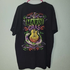 Universal Studios Parks Mardi Gras 2019 Team Member Men’s Black Shirt sz 2XL - Picture 1 of 9