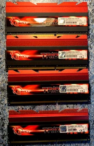 🆗CL10 DDR3-2400MHz G.Skill TridentX 32GB =4x 8GB PC3-19200 Memory RAM - Picture 1 of 8