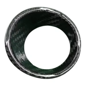 Abarth Carbon Interior Key Ignition Cover Genuine Carbon Fibre 500 595 PAIR - Picture 1 of 3