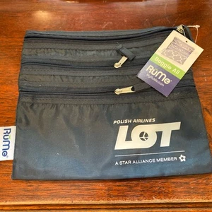 POT Polish Airlines blau Business Class Dokumentenhalter Tasche selten NEU mit Etikett - Bild 1 von 7