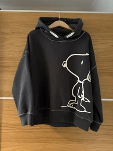M&S Girls Snoopy Hoodie Grey 8-9 Years - Picture 1 of 3