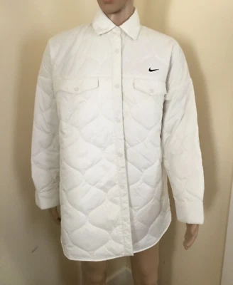 Nueva chaqueta de gabardina acolchada de gran tamaño para mujer Nike L FB8732-133 precio de venta sugerido por el fabricante 165 USD Foto 1 de 4