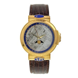 Corum Meteorite Peary 18k Yellow Gold 34mm Quartz Men’s Watch 81.450.55 - Picture 1 of 9