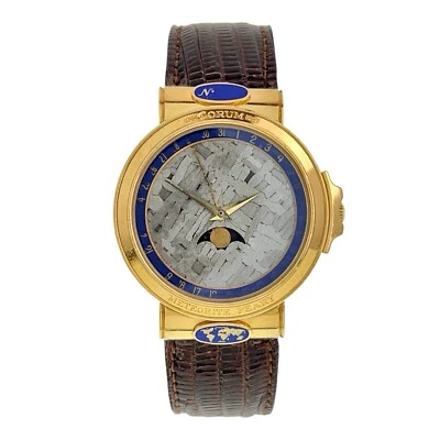Corum Meteorite Peary 18k Yellow Gold 34mm Quartz Men’s Watch 81.450.55 - Image 1 of 4