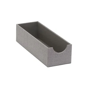 Grey 7251 Deep Drawer Organizer Box For Storage | 12 In X 4 In X 3.13 Silver - Picture 1 of 9