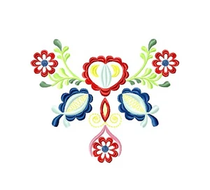 Machine embroidery design Roses Flowers cross stitch pattern - Picture 1 of 6
