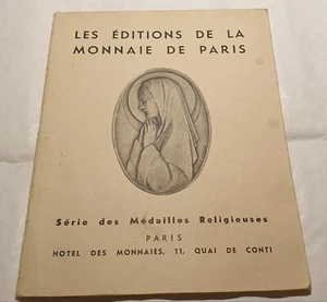 1940s rare antique book French art medals Paris mint booklet catalog Religious - Picture 1 of 2