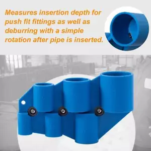 SharkBite Deburring Pipe and Depth Sounder Gauge Tool CPVC· PEX PE-RT Pipe new~ - Picture 1 of 9